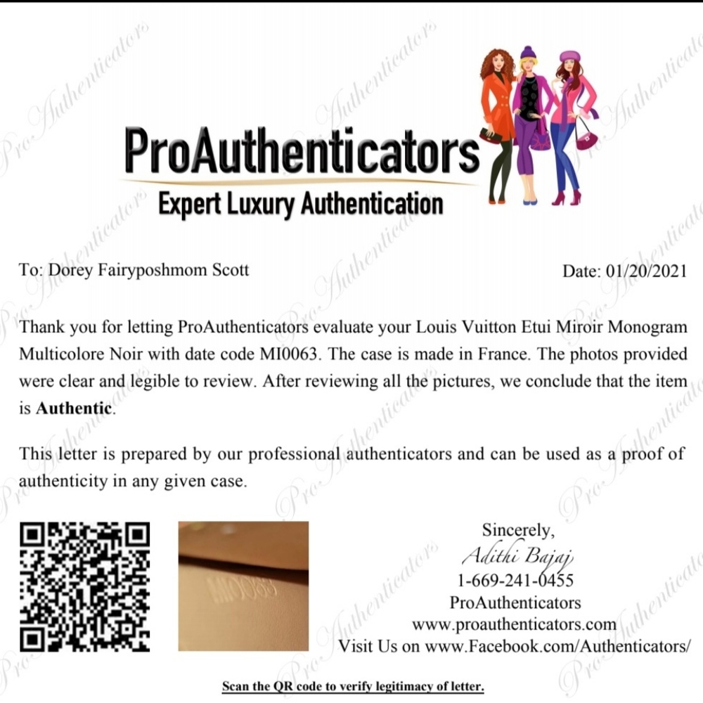 Louis Vuitton Murakami Noir Monogram Mirror and Case Authentic - Picture 14 of 14